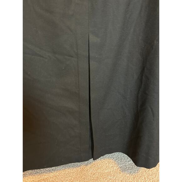 Talbots | Black 99% Wool 1% Lycra A Line Midi Skirt | 14 - Picture 11 of 16